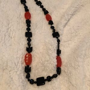 Glass bead necklace